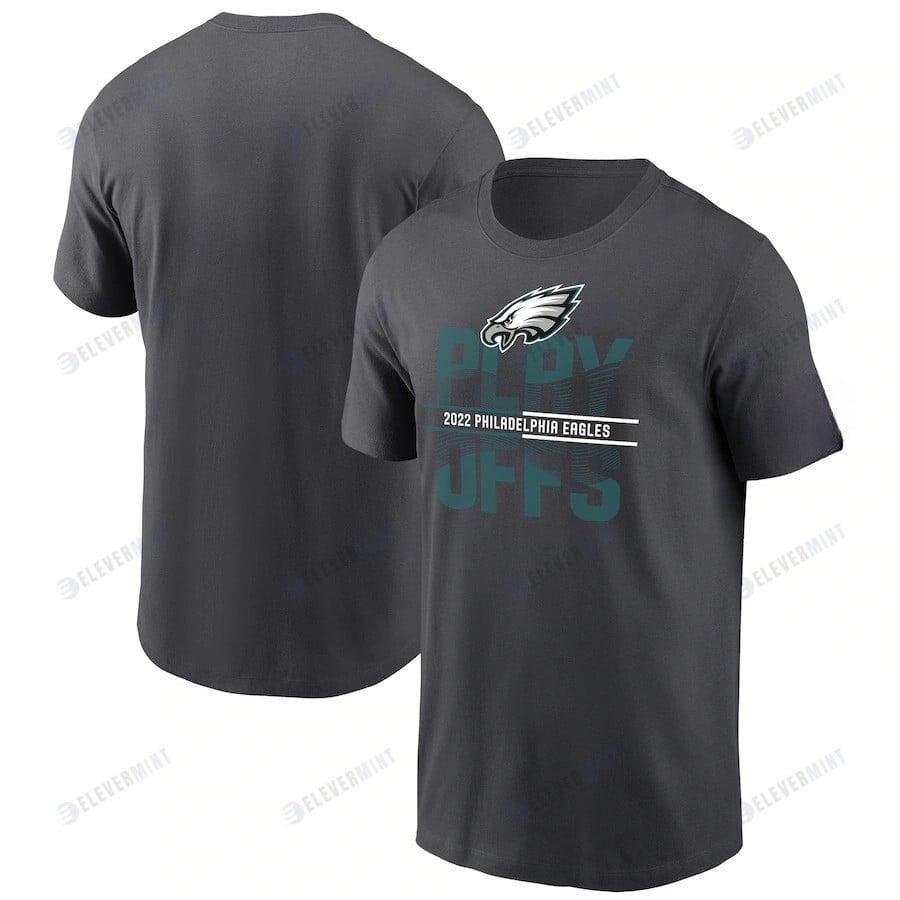 Philadelphia Eagles 2022 NFL Playoffs Iconic T-Shirt - Anthracite