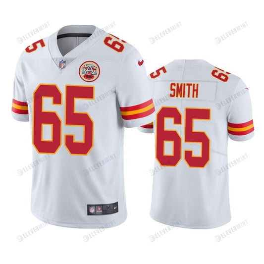 Trey Smith 65 Kansas City Chiefs White Vapor Limited Jersey