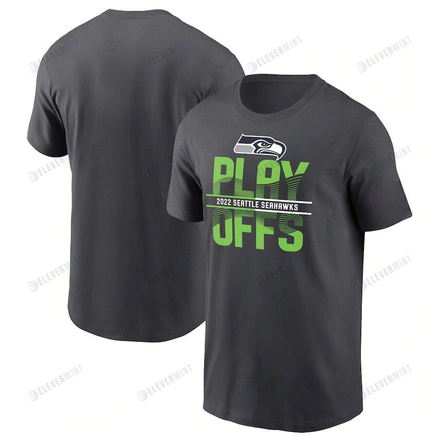 Seattle Seahawks 2022 NFL Playoffs Iconic T-Shirt - Anthracite