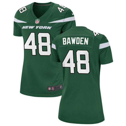 Nick Bawden New York Jets Nike Women's Game Jersey - Gotham Green