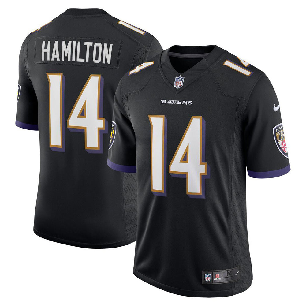 Youth Baltimore Ravens Kyle Hamilton Game Jersey - Black