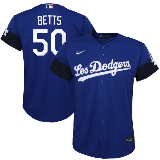 Mookie Betts Los Angeles Dodgers Nike Youth City Connect Replica Player Jersey - Royal