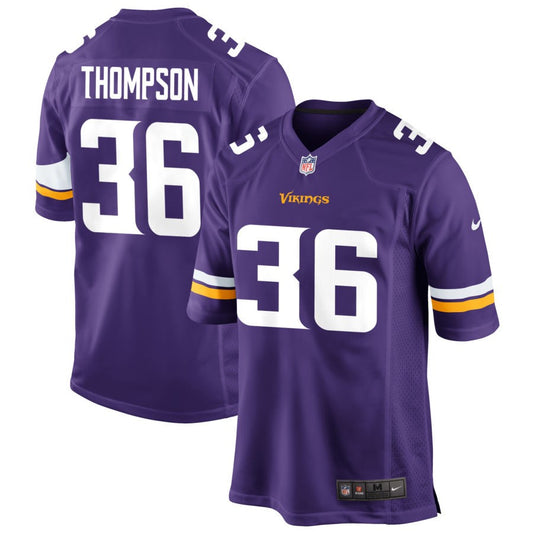 NaJee Thompson Minnesota Vikings Nike Game Jersey - Purple