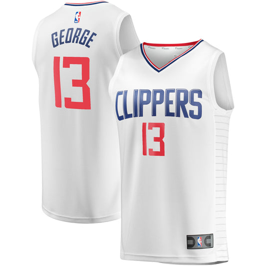 Paul George LA Clippers Fanatics Branded Youth Fast Break Player Jersey - Association Edition - White