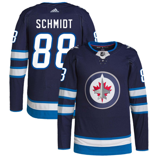 Nate Schmidt Winnipeg Jets adidas Home Authentic Pro Jersey - Navy