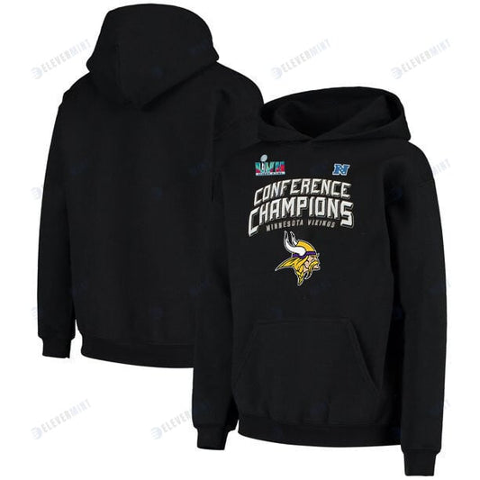 Minnesota Vikings NFC Conference Champions Black Pullover Hoodie