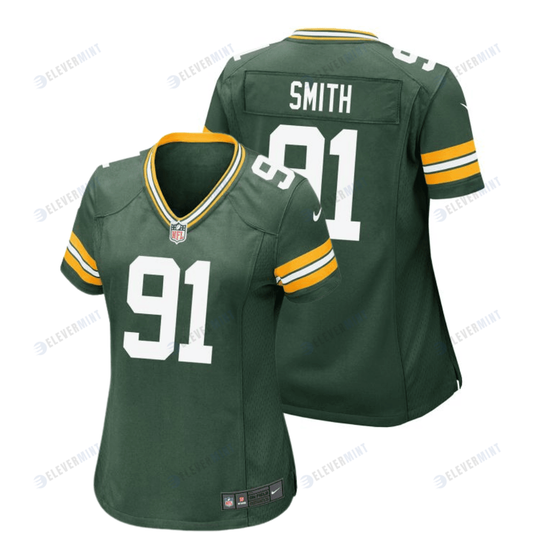 Preston Smith 91 Green Bay Packers Women Home Game Jersey - Green