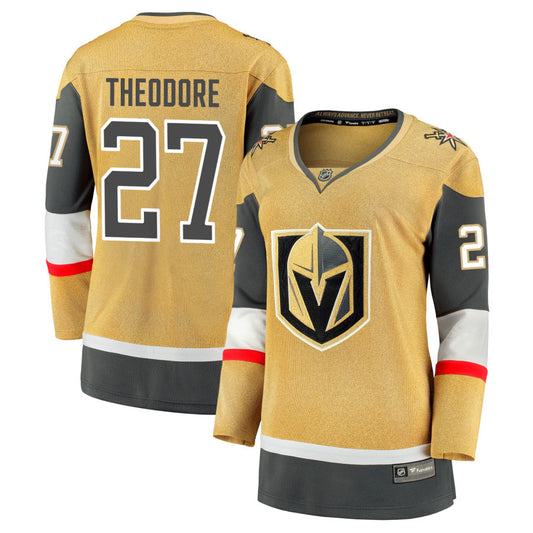 Shea Theodore  Vegas Golden Knights Fanatics Branded Women's Home Breakaway Jersey -