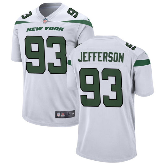 Quinton Jefferson New York Jets Nike Youth Game Jersey - White