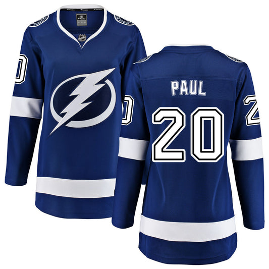 Nicholas Paul Tampa Bay Lightning Fanatics Branded Women's Home Breakaway Jersey - Blue