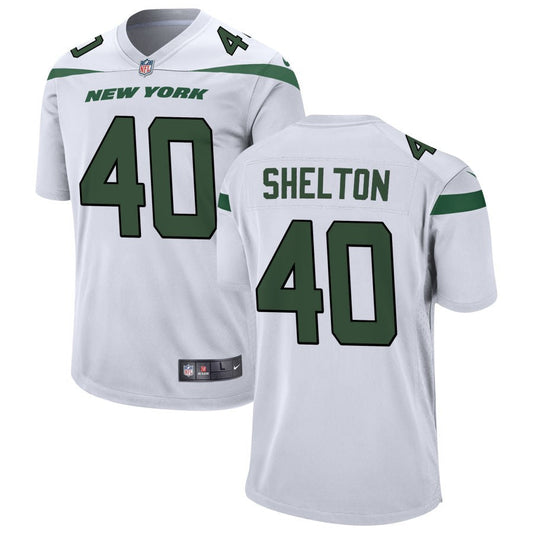 Nehemiah Shelton New York Jets Nike Youth Game Jersey - White