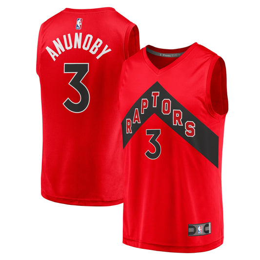 OG Anunoby Toronto Raptors Fanatics Branded 2021/22 Fast Break Replica Jersey - Icon Edition - Red