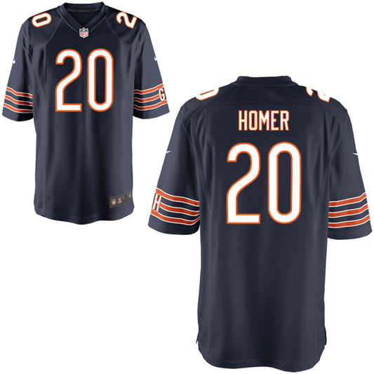 Travis Homer Chicago Bears Nike Youth Game Jersey - Navy