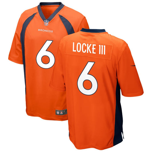 P.J. Locke III Denver Broncos Nike Game Jersey - Orange