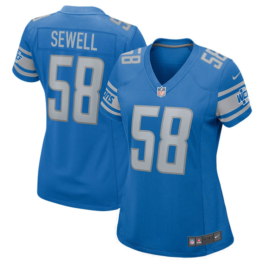 Penei Sewell Detroit Lions Nike Women's Game Jersey - Blue