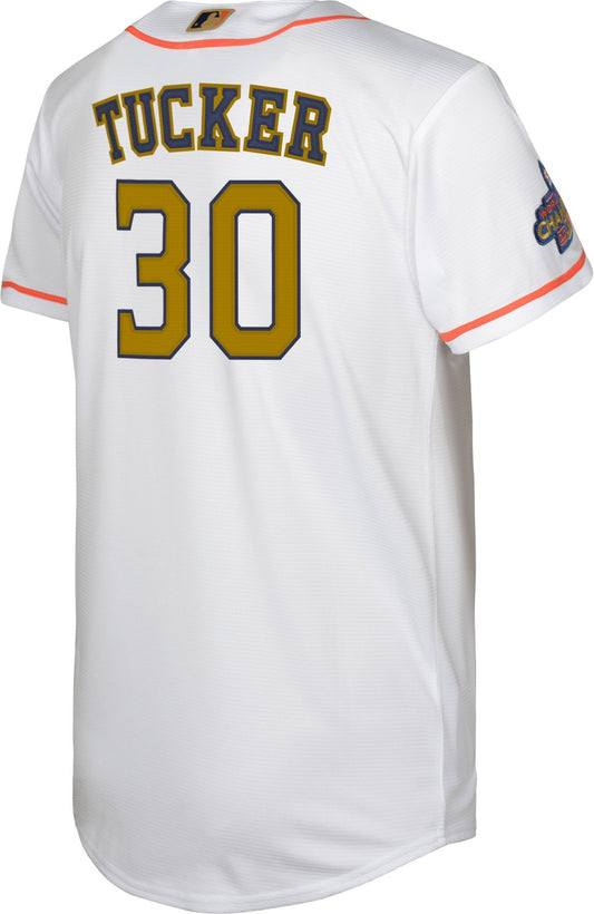 Nike Youth Houston Astros Gold Kyle Tucker Replica Jersey