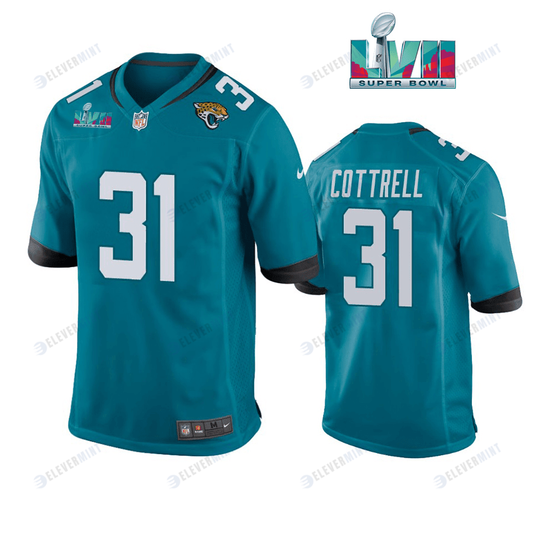 Nathan Cottrell 31 Jacksonville Jaguars Super Bowl LVII Super Bowl LVII Teal Men Game Jersey