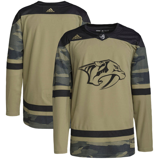 Nashville Predators adidas Military Appreciation Team Authentic Practice Jersey - Camo