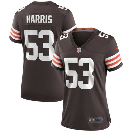 Nick Harris Cleveland Browns Nike Women's Game Jersey - Brown