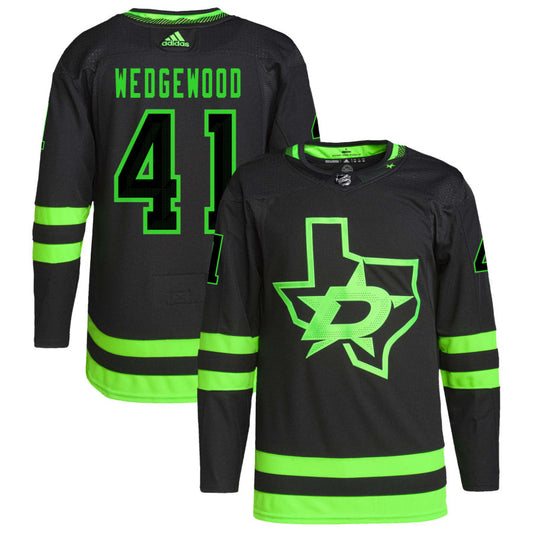 Scott Wedgewood Dallas Stars adidas Alternate Primegreen Authentic Pro Jersey - Black