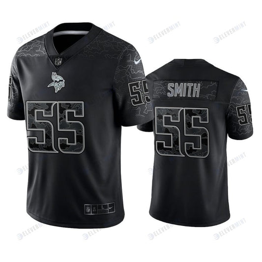 Za'Darius Smith 55 Minnesota Vikings Black Reflective Limited Jersey - Men