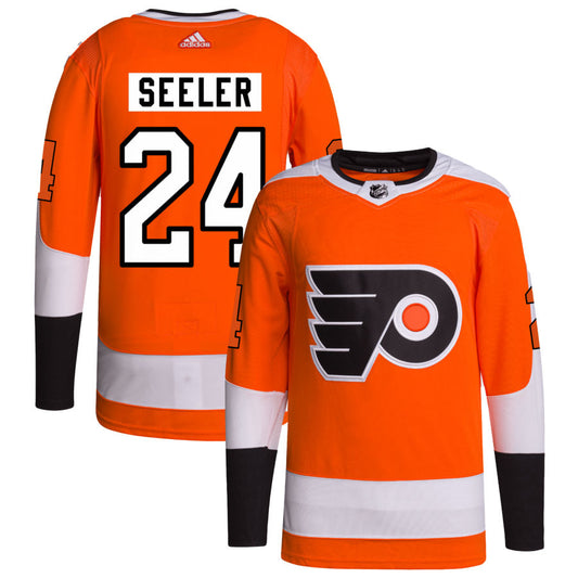 Nick Seeler Philadelphia Flyers adidas Home Primegreen Authentic Pro Jersey - Orange