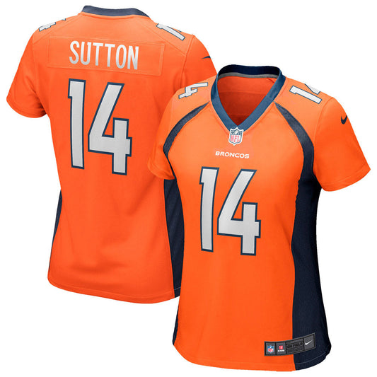 Women's Courtland Sutton Denver Broncos Game Jersey Orange