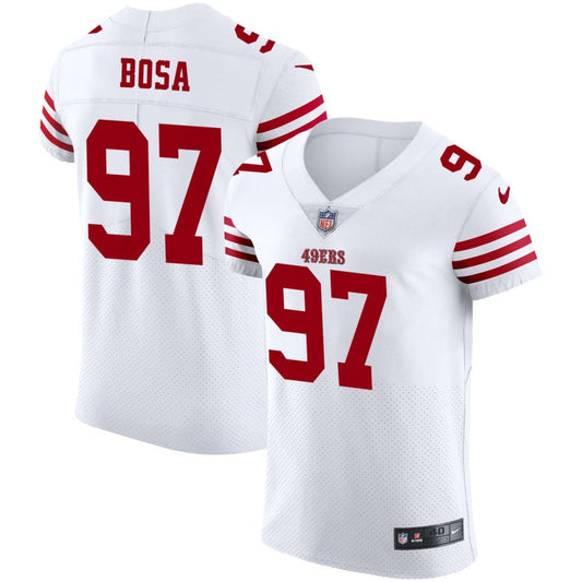 Nick Bosa San Francisco 49ers Nike Vapor Elite Jersey - White