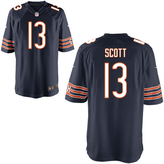 Tyler Scott Chicago Bears Nike Youth Game Jersey - Navy