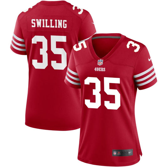 Tre Swilling San Francisco 49ers Nike Women's Game Jersey - Scarlet