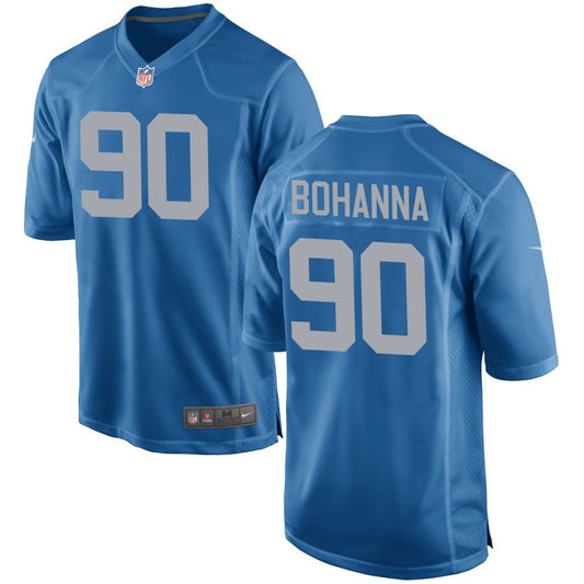 Quinton Bohanna Detroit Lions Nike Throwback Game Jersey - Blue