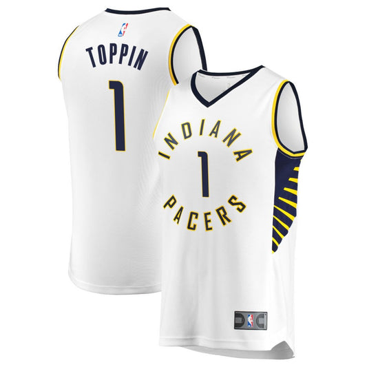 Obi Toppin Indiana Pacers Fanatics Branded Fast Break Replica Jersey - Association Edition - White