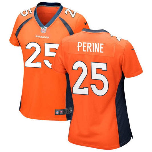 Samaje Perine Denver Broncos Nike Women's Game Jersey - Orange