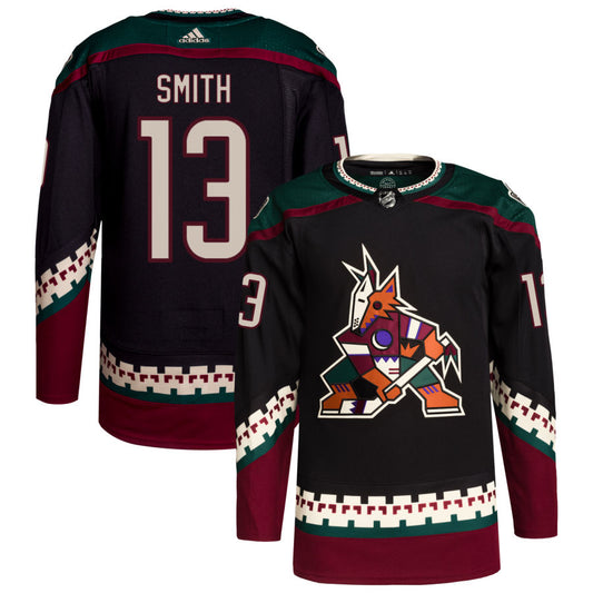 Nathan Smith Arizona Coyotes adidas Home Primegreen Authentic Pro Jersey - Black