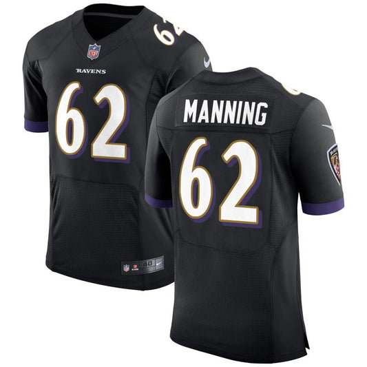 Tashawn Manning Baltimore Ravens Nike Speed Machine Elite Jersey - Black