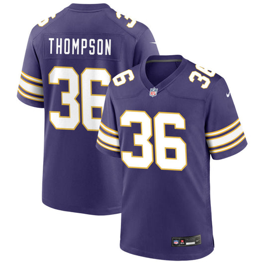 NaJee Thompson Minnesota Vikings Nike Classic Game Jersey - Purple