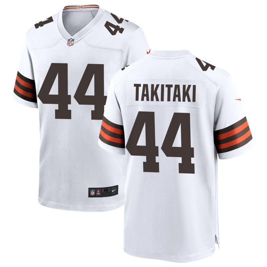 Sione Takitaki Cleveland Browns Nike Game Jersey - White