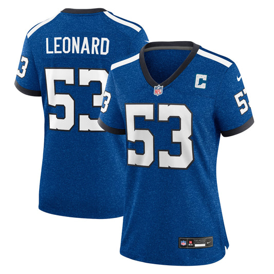 Shaquille Leonard Indianapolis Colts Nike Women's Indiana Nights Alternate Game Jersey - Royal