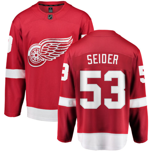 Moritz Seider Detroit Red Wings Fanatics Branded Home Breakaway Jersey - Red