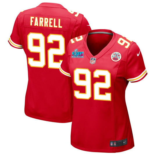 Neil Farrell Kansas City Chiefs Nike Women's Super Bowl LVII Game Jersey - Red