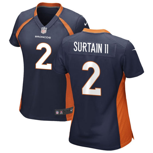 Pat Surtain II Denver Broncos Nike Women's Alternate Game Jersey - Navy