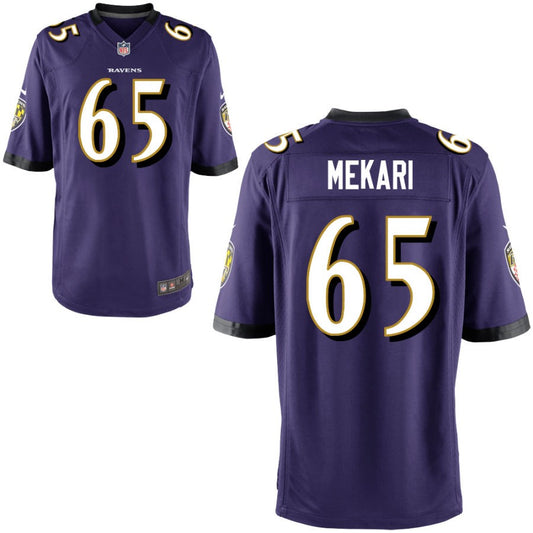 Patrick Mekari Baltimore Ravens Nike Youth Game Jersey - Purple