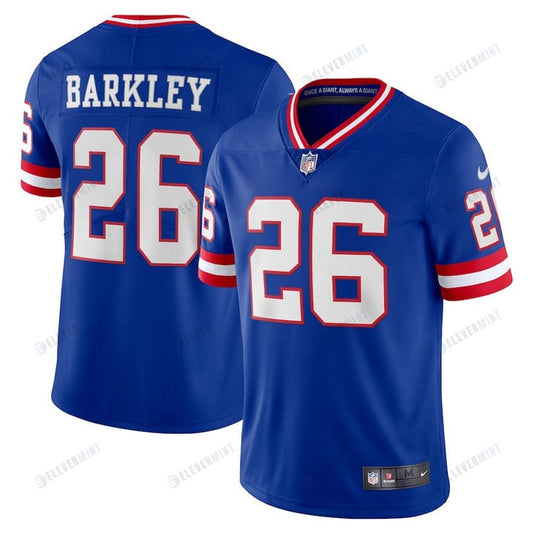 Saquon Barkley 26 New York Giants Classic Vapor Limited Player Jersey - Royal