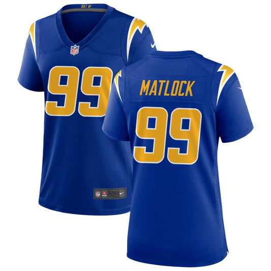 Scott Matlock Los Angeles Chargers Nike Women's Alternate Game Jersey - Royal