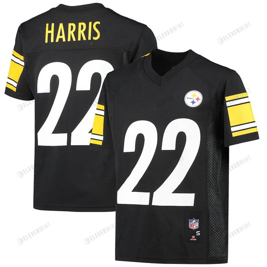 Najee Harris 22 Pittsburgh Steelers YOUTH Game Jersey - Black