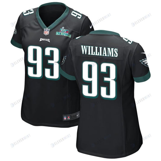 Milton Williams 93 Philadelphia Eagles Super Bowl LVII Champions Women Game Jersey - Black