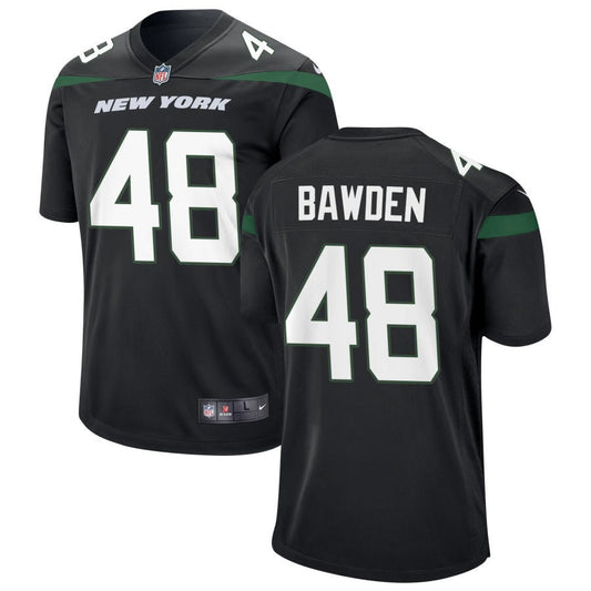 Nick Bawden New York Jets Nike Youth Game Jersey - Black