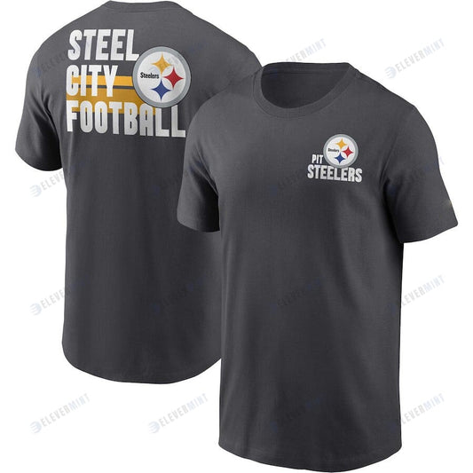 Pittsburgh Steelers Blitz Essential T-Shirt - Dark Grey