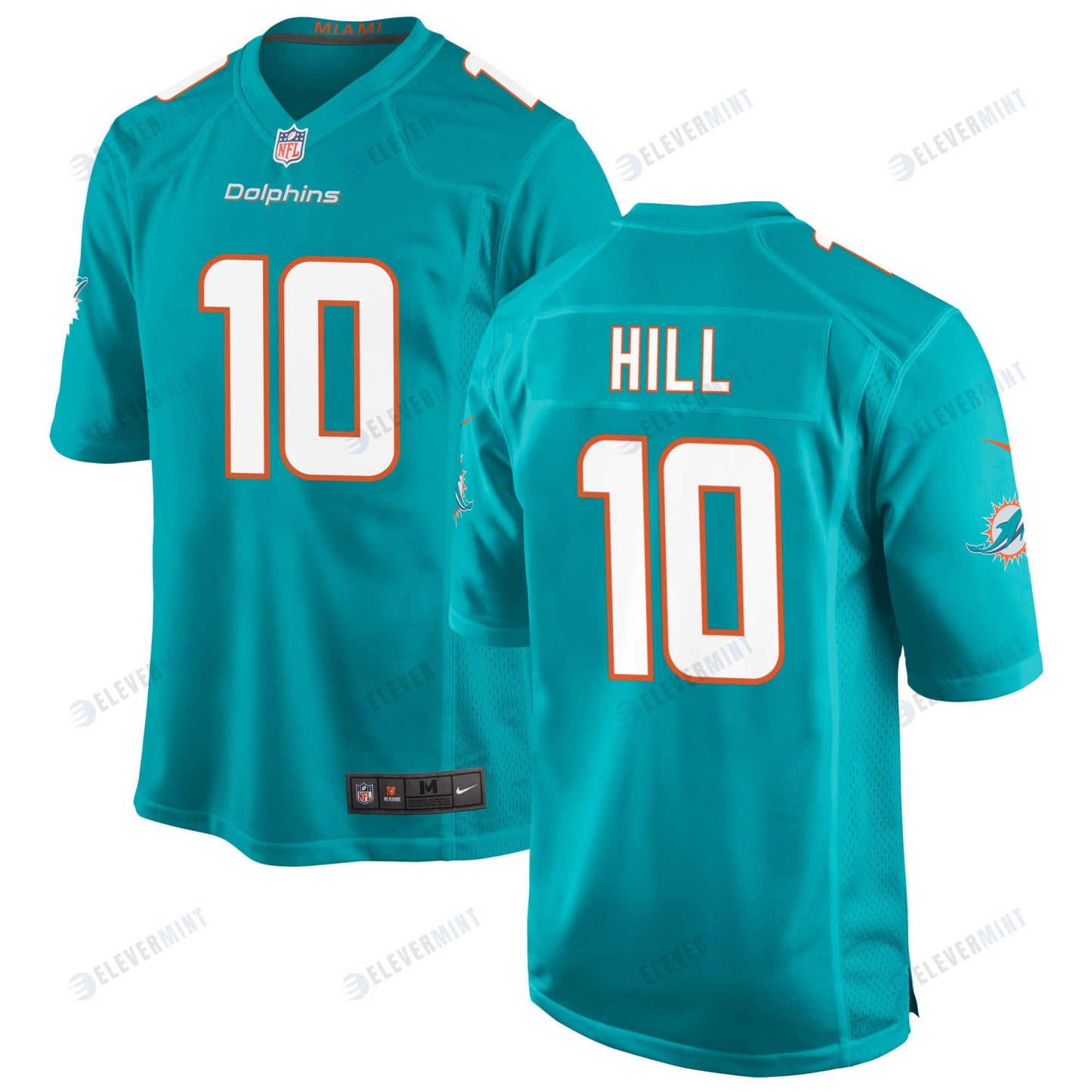 Tyreek Hill 10 Miami Dolphins Game Men Jersey - Aqua Jersey