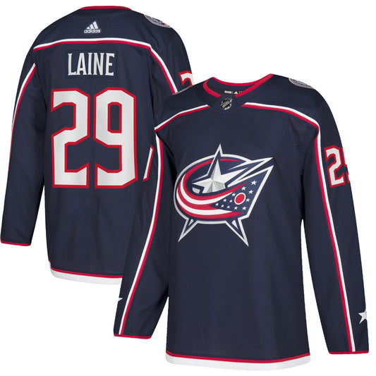 Patrik Laine Columbus Blue Jackets adidas Home Authentic Player Jersey - Navy